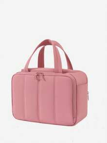 Large Capacity Fluffy Makeup Bag, Wide Opening Cosmetic Storage Bag With Multiple Pockets - Basic Model - View 10