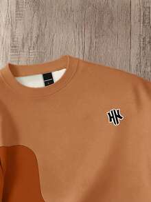 Daypath Men's Round Neck Color Block Letter Print Casual Everyday T-Shirt - Multicolor - View 3