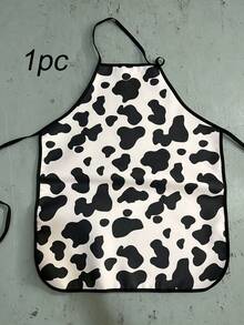 1Pc Leopard Cow Print Sleeveless Apron, Funny Novelty Costume Apron For Party Night Gag Gift, Waterproof Oilproof Kitchen Cooking Cover Up - Multicolor - View 12