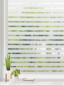 1 Roll Frosted Privacy Window Film, Static Cling Adhesive-Free UV Protection, Opaque Durable Heat Control, Easy Apply & Remove, For Bathroom, Kitchen, Office, Bedroom, And Glass Door Decor - Multicolor - View 14