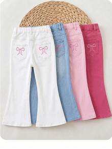 2PCS Young Girls Pants - Multicolor - View 4