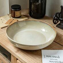 1 PC Handmade Ceramic Salad Bowl, Soup Bowl, High-Quality Durable Restaurant-Grade Tableware, Suitable For Appetizers, Pasta, Desserts, Exquisite Holiday Gift, Appetizer Plate, Holiday Table Setting, Artistic Tableware. - View 9
