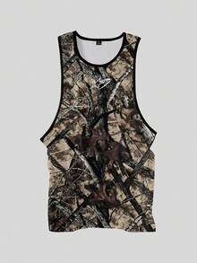 Gym Rark Men's Branch Print Sports Tank Top - Multicolor - View 5