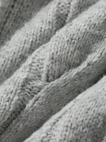 DAZY Women's Hooded Comfortable Autumn/Winter Fuzzy Versatile Korean Style Sweater - Grey - View 7