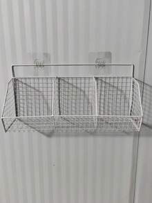 耐用金屬壁掛式廚房置物籃架，多功能廚房收納整理架，可懸掛香料、大蒜、洋蔥、蔬菜，有效提升廚房空間利用率並減少雜亂 - 彩色 - 查看 13