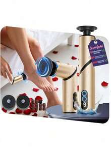 Teckwe 5-In-1 Professional Electric CallusRemover(Portable & Foldable), Removes99.92% Of Calluses In 3 Mins, RechargeableFoot File Pedicure Kits With 10 & 20 Grit Padsfor Soft Smooth Feet, Gunmetal Gray,USB Cable Not Included - View 8