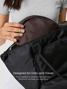GLOWMODE 2L Travel Mate All Small Things Essentials Dual-Pocket Organizer Travel Pouch  Spring Summer - Grey - View 3