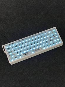 Printed Pattern Transparent Carbon Fiber Texture Keycaps, Clear Light Through Custom Mechanical Keyboard Replacement Keycaps, Only Keycaps, No Keyboard Included - View 6