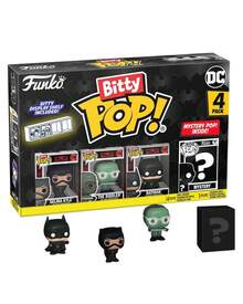 Funko Bitty Pop DC Batman 4 Packs Mini Vinyl Figure Set, Selina Kyle The Riddler Batman Mystery Figure Included, Collectible Shelf Display Desktop Decor - Multicolor - View 3