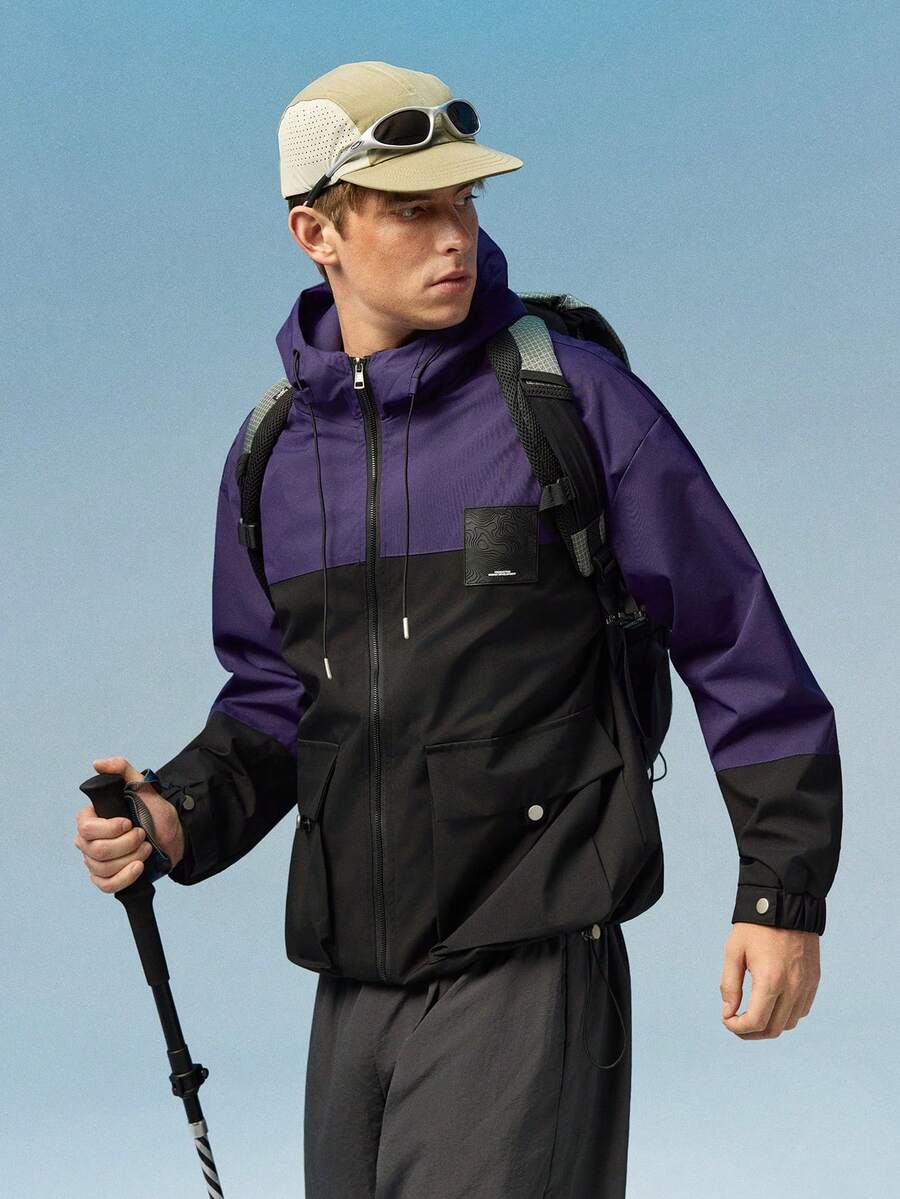 Caldwick Men Sports Jackets - Purple - View 1