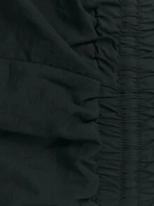 Coreblaze Men's Letter Print Drawstring Waist Double Layer Sports Shorts - Dark Grey - View 3