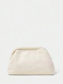 SHECARRY Ladies Beige Clutch Bag, Exquisite And Elegant Acrylic Disc Decoration, For Parties, Dates, Festivals, Vacations, Seaside, Beach, Bohemian - Beige - View 4