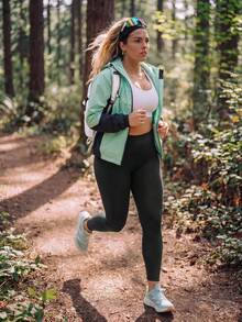 In My Nature Women's Plus Size Outdoor Sports Leggings - Black - View 10