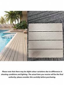 5/10 PCS PVC Plastic Self-Assembling Balcony Terrace Garden Outdoor Waterproof Anti-Corrosion Floor Tiles, Yard Outdoor Waterproof Ceramic Tiles - multicolor - View 10