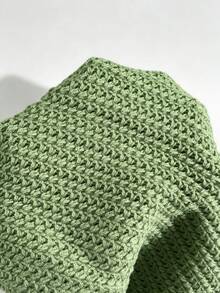 Autumina كارديجان محبوك أخضر بأكمام جناح الخفافيش، موضة عملية كاجوال حضرية حديثة، مناسب للتنقل والعطلات والرومانسية للنساء - أخضر - مشاهدة 6