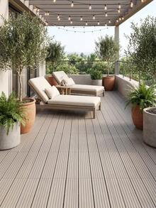 5/10 PCS PVC Plastic Self-Assembling Balcony Terrace Garden Outdoor Waterproof Anti-Corrosion Floor Tiles, Yard Outdoor Waterproof Ceramic Tiles - multicolor - View 6