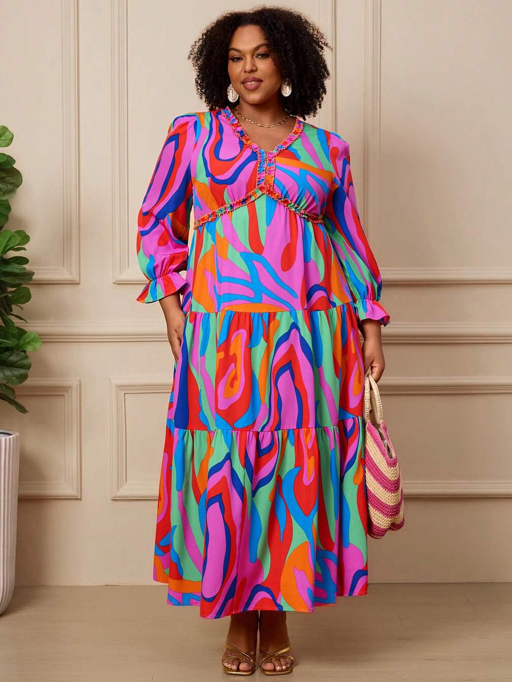pink off shoulder maxi dress Amaryllis Off-Shoulder Twist My Actual Bust is:22