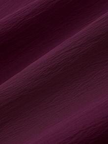 EMERY ROSE Plus Size Women's Solid Color Lace Hollow Out Sleeveless Dress - Red Violet - View 4