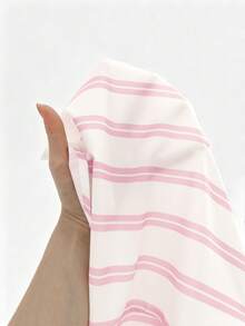 INAWLY Kemeja Lengan Panjang Wanita Kasual Motif Garis-garis dengan Saku, Cocok untuk Kerja, Perjalanan, Liburan, Musim Semi/Gugur - Aprikot - View 8