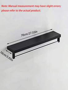 Aluminum Alloy Bathroom Shelf Wall Mounted, No Drilling Adhesive Organizer Rack, Board & Towel Bar, Space Saving Storage For Bathroom Cabinet & Mirror Front, Waterproof Bathroom Accessories - Multicolor - View 18