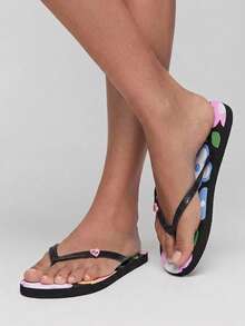 Grefit Women's Shoes Toe Heel Fold-Up Slippers, Fashionable Home PVC Fold-Up Slippers, Suitable For Summer Vacation Shoes, Suitable For Casual Beach Style - Multicolor - View 4