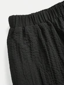 SHEIN LUNE 女款白色與黃色、白色與黑色襯衫、長褲與背心三件套；休閒秋冬/專業夏季早午餐 - 黃色 - 查看 12