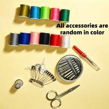 1 Set Multipurpose Sewing Repair Tool Kit, Portable Needle Case Set For Home, Dorm - multicolor - View 8