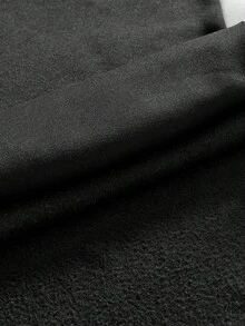 AXEPEAK 男士拼接撞色刺繡長袖街頭風連帽衛衣 - 黑與白 - 查看 6