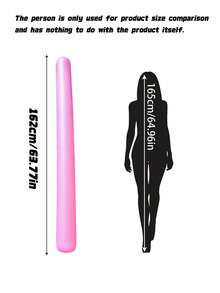 Inflatable Pool Noodle, Swimming Float Stick For Adults, Water Floatation Aid For Swim Training & Pool Party Water Toys - Multicolor - View 4