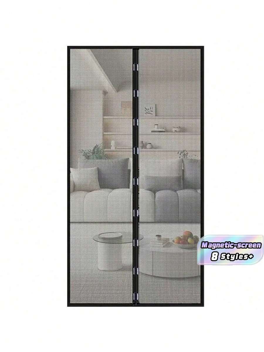 Pintu Layar Magnetik - Desain Tanpa Sambungan dan Perekat Otomatis, Tahan Serangga Kuat, & Ramah Hewan Peliharaan, Mudah Masuk dan Keluar Tanpa Menggunakan Tangan, Mencegah Serangga Masuk Sambil Membiarkan Udara Segar Masuk, Sempurna Untuk Teras, Balkon, Pintu Kaca Geser, Dapur, Ruang Tamu, Jaring Tak Terlihat