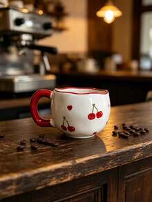 INS Heart-Shaped Mug | Multi-Purpose Cup, Suitable For Holding Coffee, Juice, Cold Drinks, And Milk, Perfect For Daily Use, Valentine's Day Gift, Holiday/Birthday Gift, Couple Pairing Cup - Multicolor - View 6