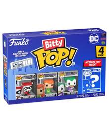 Funko Bitty Pop Batman Villains 4 Packs Mini Vinyl Figure Set, Harley Quinn Poison Ivy The Joker With Mystery Character, Collectible Shelf Decor - Multicolor - View 3