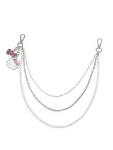 HELLO KITTY AND FRIENDS | SHEIN 時尚甜美鋅合金包包吊飾，吊飾、紀念品、收藏品，可用於送禮、裝飾錢包、書包、背包 - 彩色 - 查看 5