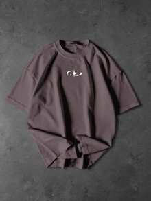 Gym Rark Camiseta deportiva de manga corta con estampado de estrellas para hombres - Púrpura polvoriento - Ver 3