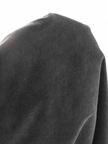 LUMIGAL Sweatshirt Hoodie Setengah Resleting Wanita dengan Kantong, Modis - Grey - View 6