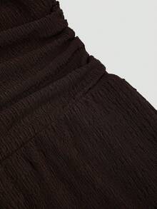Sweetra Plus Size Solid Color Backless Halter Neck Jumpsuit Vacation Hawaii Chocolate Brown Summer Casual Normal - Coffee Brown - View 5