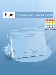 1pc File Storage Box Suitable For Office And Daily Use - Multicolor - View 3