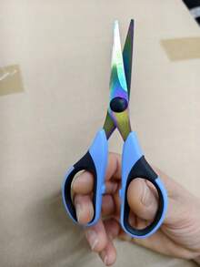 Household Tailor Scissors, Sewing Shears, Multi-Functional Handcraft Scissors, Office Scissors, Stainless Steel Titanium Plated Colorful Scissors, Hardened Sharp Blades, Ergonomic Design - Color-2 - View 12