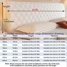 Hexagonal Quilted Sandwich Headboard Cover, Solid Color Thick Dustproof Stretch Upholstered Headboard Protector With Fixing Stickers, Detachable Washable Soft Skin-Friendly Bed Head Cover For Single & Double Beds - Off-white - View 2