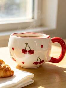 INS Heart-Shaped Mug | Multi-Purpose Cup, Suitable For Holding Coffee, Juice, Cold Drinks, And Milk, Perfect For Daily Use, Valentine's Day Gift, Holiday/Birthday Gift, Couple Pairing Cup - Multicolor - View 5