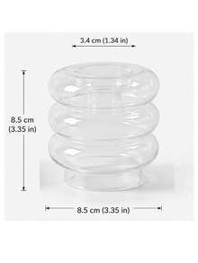 Joivida Dual Function Glass Flower Vase Tealight Candle Holder, Creative Multi-Use Glass Candlestick For Party Dinner Table Wedding Home Decorations - multicolor - View 16