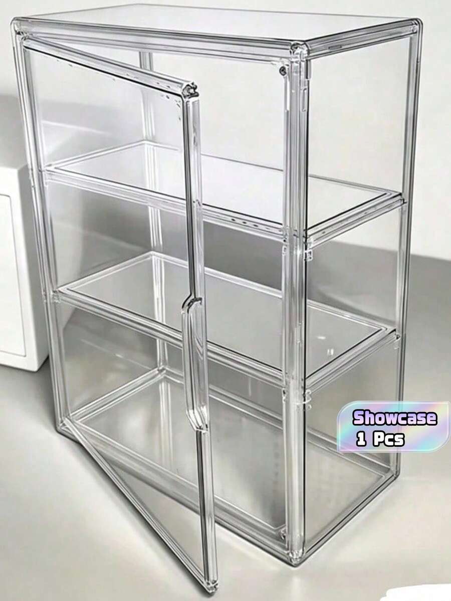 1件 3層透明展示櫃 磁吸門 重型壓克力結構 無需組裝 現代透明展示盒 適用商店、居家、辦公室收藏品 節省空間的收納架 極簡裝飾 - 36*27*14公分 / 14.17*10.63*5.51英寸 - 查看 1