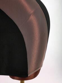 Amplova Mesh Patchwork Underwire One Shoulder Adjustable Strap Bodycon Bodycon Semi-Sheer Sexy Y2K Mini Dress For Women - Black - View 6