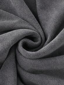 LUMIGAL Sweatshirt Hoodie Setengah Resleting Wanita dengan Kantong, Modis - Grey - View 5
