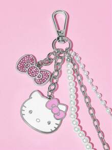 HELLO KITTY AND FRIENDS | SHEIN 時尚甜美鋅合金包包吊飾，吊飾、紀念品、收藏品，可用於送禮、裝飾錢包、書包、背包 - 彩色 - 查看 2