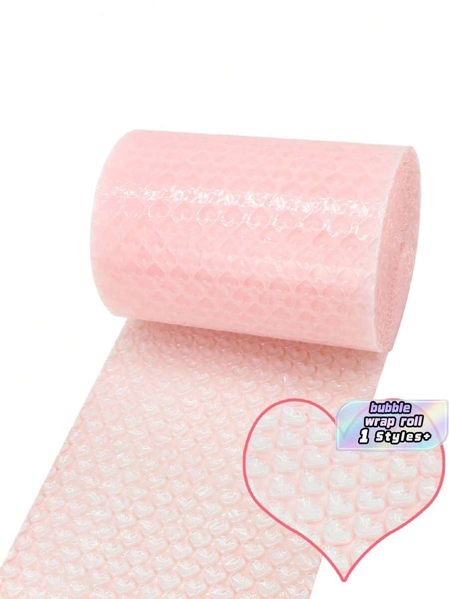 Gulungan Busa Pembungkus Kado PE, Busa Serat Panjang Warna Pink Sederhana, Cocok untuk Bantalan Kemasan untuk Pesta, Pindahan, dan Pengiriman. Pembungkus Gelembung Transparan Memberikan Perlindungan Ekstra, Sangat Cocok untuk Perlengkapan Pindahan, Pembungkus Kado, dan Dekorasi Kado. - Baby Pink - View 1
