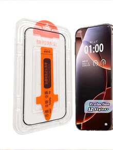 Dust Free Installation Tempered Glass Screen Protector For IPhone, Auto Dust Extraction One-Step Bubble-Free Full Screen Protective Film - 2pcs - View 1