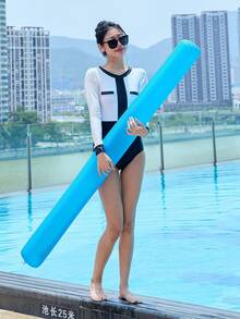 Inflatable Pool Noodle, Swimming Float Stick For Adults, Water Floatation Aid For Swim Training & Pool Party Water Toys - Multicolor - View 6