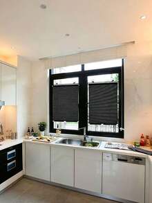 Retractable Balcony Sunshades For Windows, Household Sun-Proof And Heat-Insulating Blackout Roller Blinds For Windows And Bathrooms - black - View 7