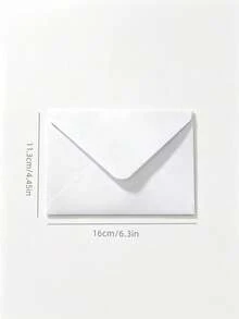 100/50/10pcs White Woodgrain Letter Window Envelopes, DIY Craft Gift Packaging Bags, Wedding Invitation Card Covers, Cash Envelopes, Stationery, Office Envelopes, Wedding Envelopes - White - View 3